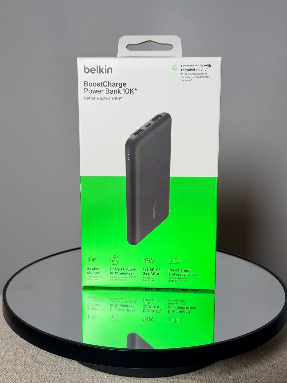 Belkin BoostCharge Portable Power Bank 10000 mAh – Black
